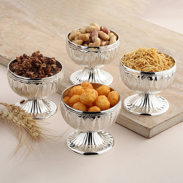 Flower Patterned Snacks Bowls