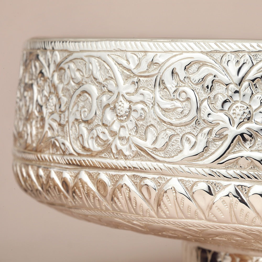 Silver-Plated Luxury Fruit Bowls