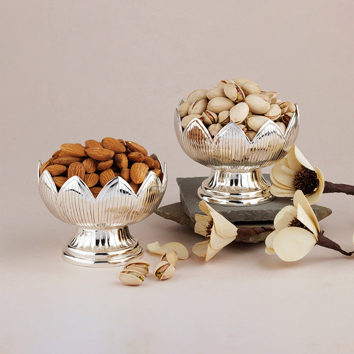 SILVER PLATED DRY FRUIT BOWL