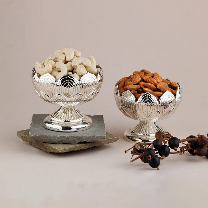 SILVER PLATED DRY FRUIT BOWL