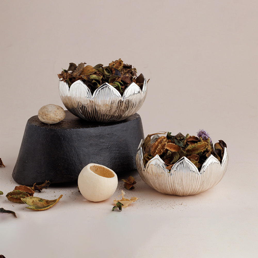 SILVER PLATED DRY FRUIT BOWL