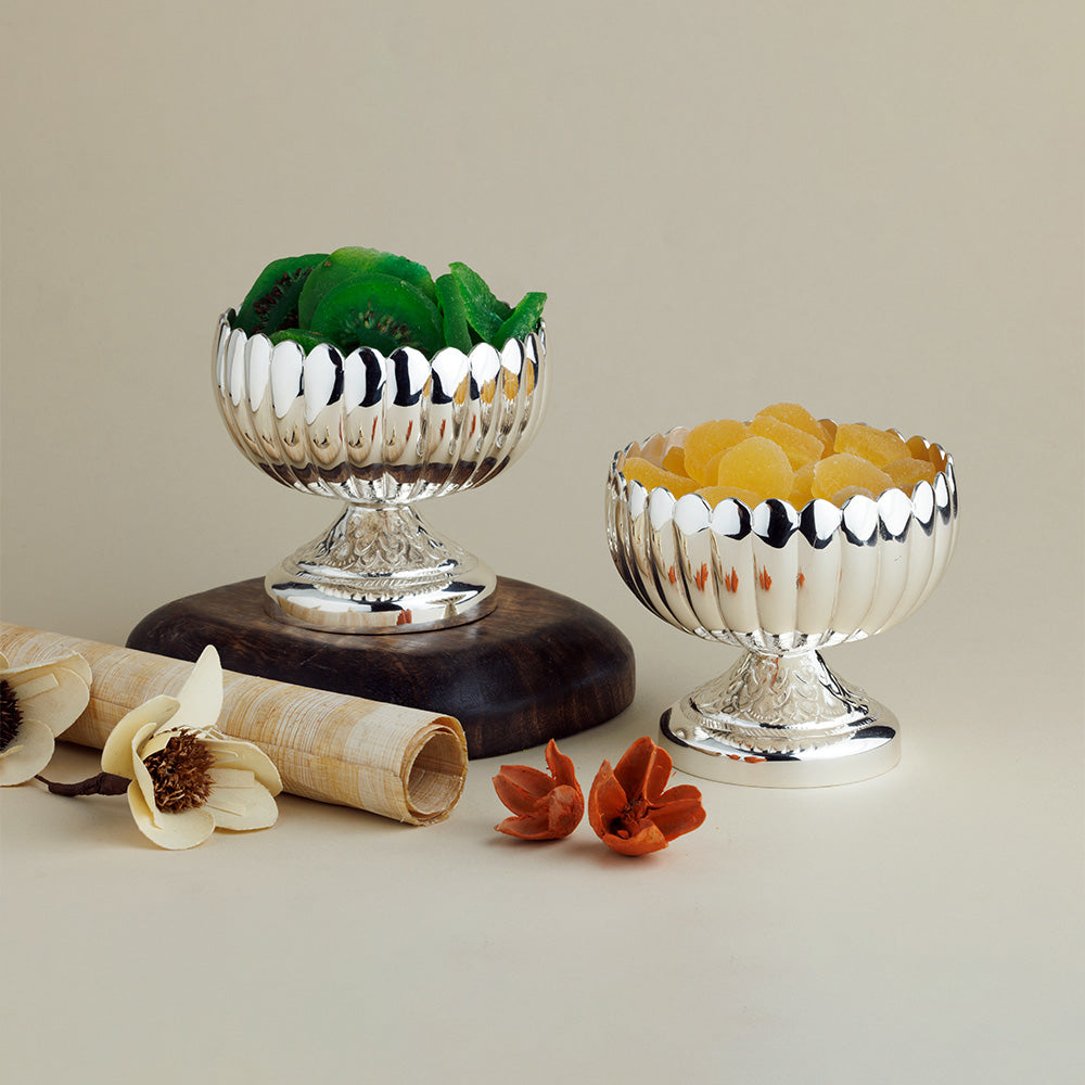 SILVER PLATED DRY FRUIT BOWL