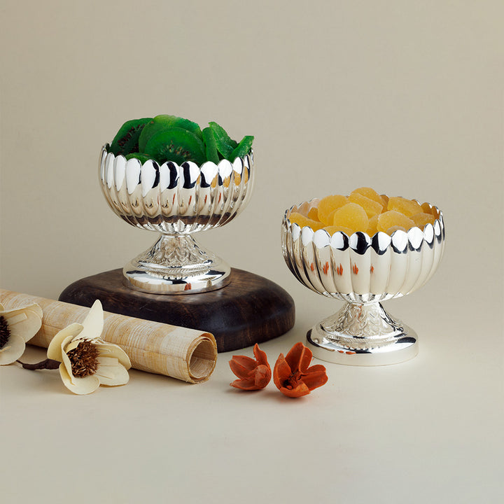 SILVER PLATED DRY FRUIT BOWL