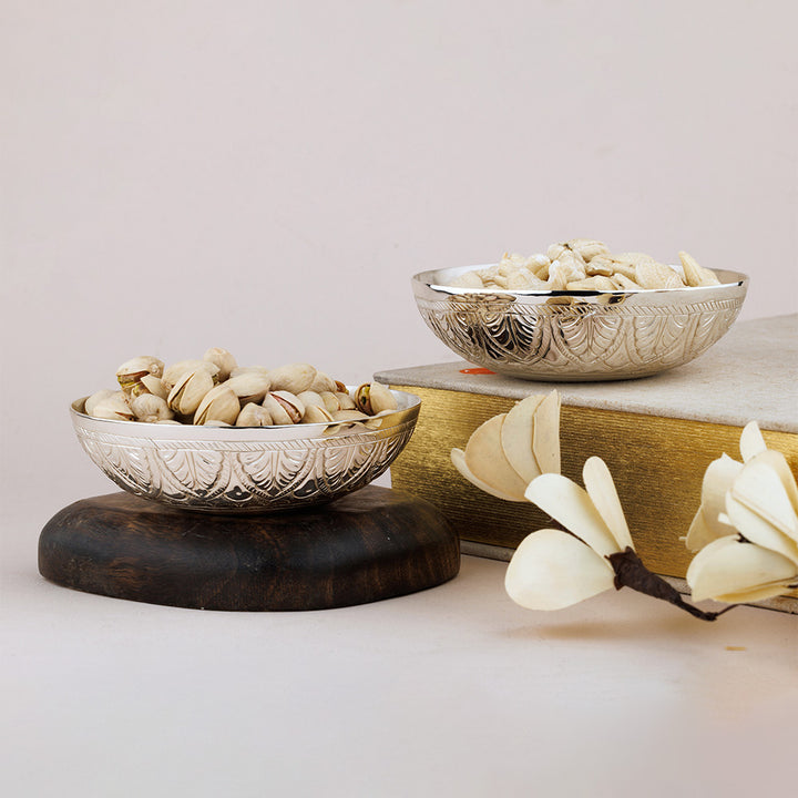 Silver- Plated Snack Bowls