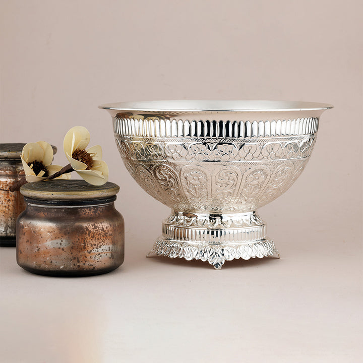 Floral Pattern Fruit Bowl