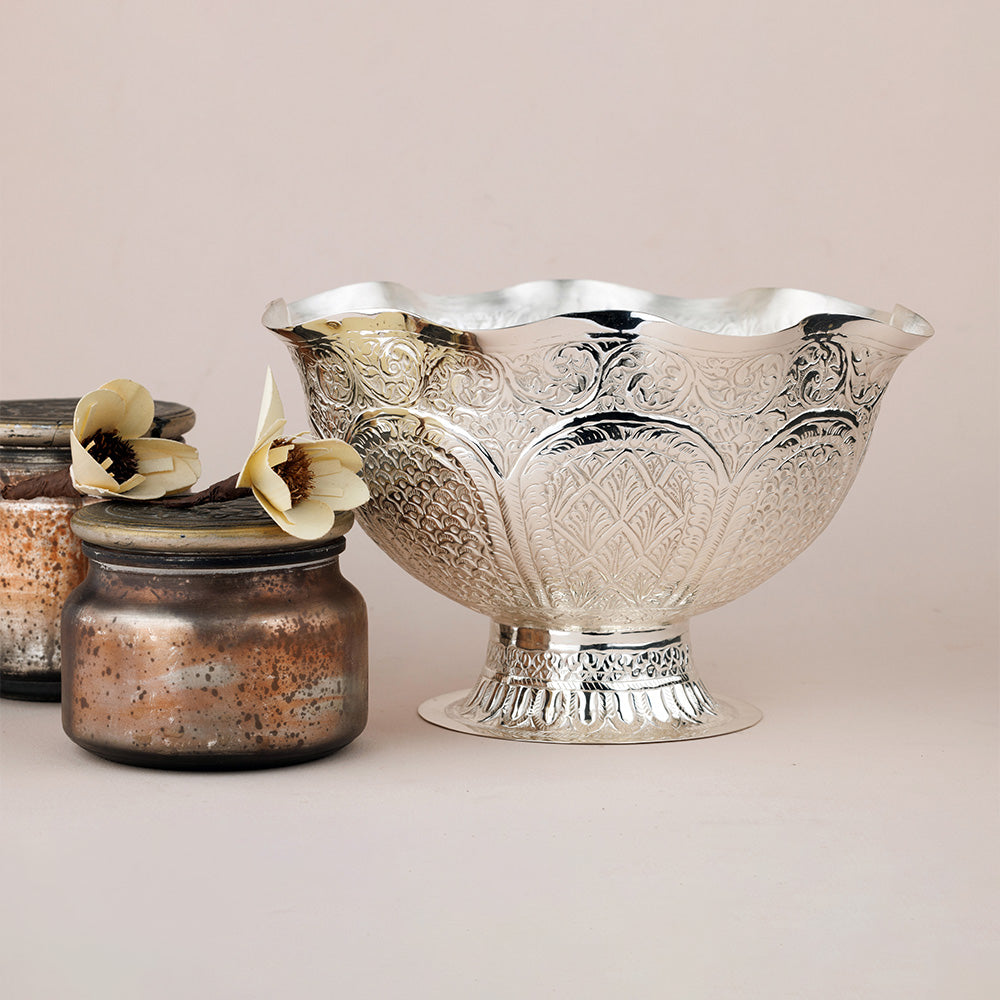 Floral Pattern Fruit Bowl