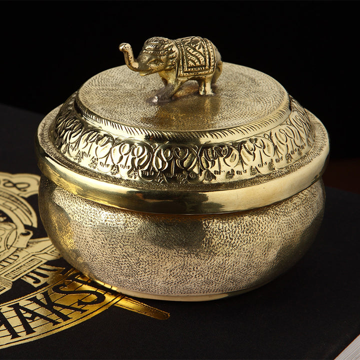 ELEPHANT ROUND STORAGE CONTAINER