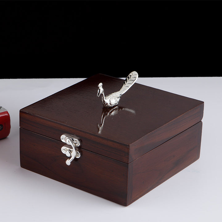 PEACOCK - WOODEN BOX