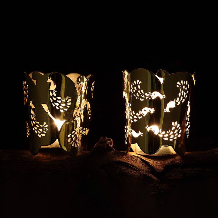 PEACOCK SHAPED - TEA LIGHT HOLDER